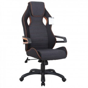 Кресло компьютерное BRABIX Techno Pro GM-003 (ткань черное/серое, вставки оранжевые) 531813 в Муравленко - muravlenko.ok-mebel.com | фото