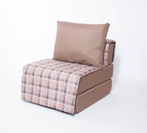 Кресло-кровать бескаркасное Харви (коричневый-квадро беж) в Муравленко - muravlenko.ok-mebel.com | фото