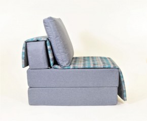 Кресло-кровать бескаркасное Харви (серый-квадро азур) в Муравленко - muravlenko.ok-mebel.com | фото 2