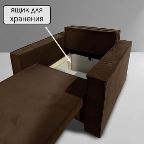 Кресло-кровать Принц КК1-ВК (велюр коричневый) в Муравленко - muravlenko.ok-mebel.com | фото 6