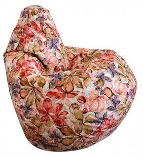 Кресло-мешок Цветы L в Муравленко - muravlenko.ok-mebel.com | фото
