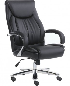 Кресло офисное BRABIX PREMIUM "Advance EX-575" (хром, экокожа, черное) 531825 в Муравленко - muravlenko.ok-mebel.com | фото