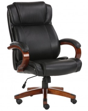 Кресло офисное BRABIX PREMIUM "Magnum EX-701" (дерево, рециклированная кожа, черное) 531827 в Муравленко - muravlenko.ok-mebel.com | фото 1