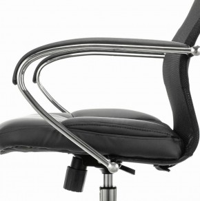 Кресло офисное BRABIX PREMIUM "Stalker EX-608 CH" (хром, ткань-сетка/кожзам, черное) 532091 в Муравленко - muravlenko.ok-mebel.com | фото 4