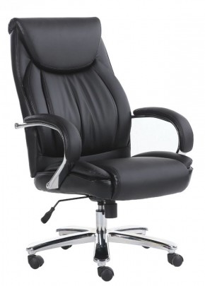 Кресло офисное BRABIX "Advance EX-575" (хром/экокожа/черное) 531825 в Муравленко - muravlenko.ok-mebel.com | фото 1