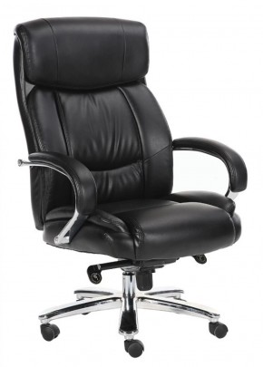 Кресло офисное BRABIX "Direct EX-580" (хром/рециклированная кожа/черное) 531824 в Муравленко - muravlenko.ok-mebel.com | фото