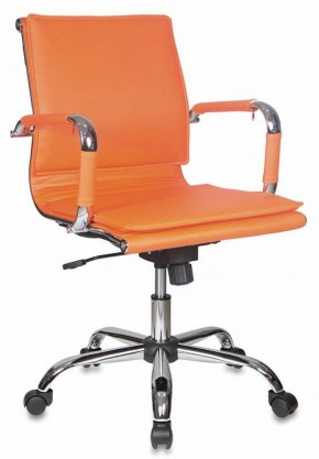 Кресло руководителя Бюрократ CH-993-LOW/ORANGE оранжевый в Муравленко - muravlenko.ok-mebel.com | фото