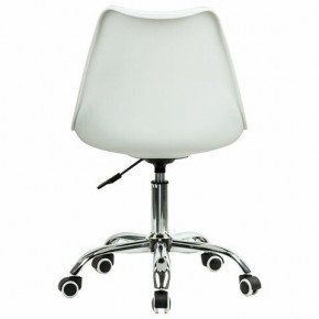 Кресло стул BRABIX "Eames MG-310 CH", хром, пластик белый, ткань серая, 532924 в Муравленко - muravlenko.ok-mebel.com | фото 4