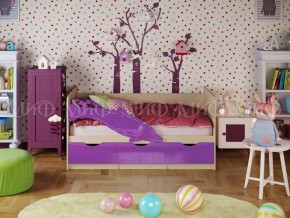 ДЕЛЬФИН-1 Кровать 1800 (Фиолетовый металлик) в Муравленко - muravlenko.ok-mebel.com | фото