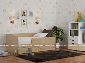 Кровать детская Панда с бортом и ящиками сп/м 1200*2000 в Муравленко - muravlenko.ok-mebel.com | фото