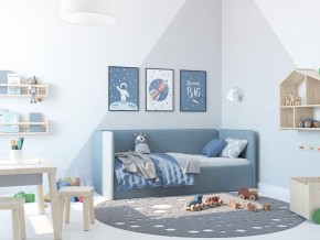Кровать-диван Leonardo 160*70 (Голубой) + боковина в Муравленко - muravlenko.ok-mebel.com | фото 5