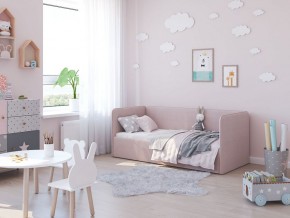 Кровать-диван Leonardo 160*70 (Розовый) + боковина в Муравленко - muravlenko.ok-mebel.com | фото 5