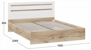 Кровать двуспальная Фьюжн ТД-260.01.03 в Муравленко - muravlenko.ok-mebel.com | фото 3