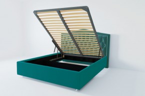 Кровать Калининград с ПМ 1600 (велюр бирюзовый) в Муравленко - muravlenko.ok-mebel.com | фото