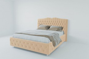 Кровать Нягань с ПМ 1800 (экокожа бежевая) в Муравленко - muravlenko.ok-mebel.com | фото 2