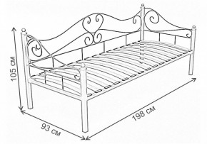 Кровать односпальная Венеция в Муравленко - muravlenko.ok-mebel.com | фото 3