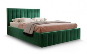 Кровать "Вена" 1400 СТАНДАРТ Вариант 1 Мора зеленый + бельевой ящик с кроватным основанием и подъемным механизмом в Муравленко - muravlenko.ok-mebel.com | фото