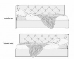 Кровать угловая Лилу интерьерная +основание/ПМ/бельевое дно (120х200) в Муравленко - muravlenko.ok-mebel.com | фото 5