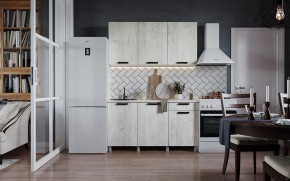 Кухня ДИОР 1500 (Белый/Дуб Крафт белый) в Муравленко - muravlenko.ok-mebel.com | фото