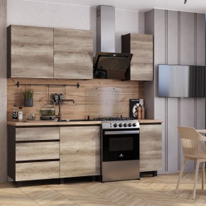 Кухня Энигма 1.6 м (венге/дуб каньон) в Муравленко - muravlenko.ok-mebel.com | фото