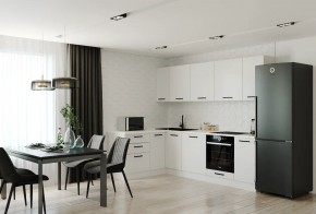 Кухонный гарнитур Белый Глянец 2600*1600 (Стол. 38мм) в Муравленко - muravlenko.ok-mebel.com | фото