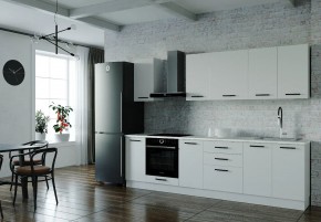 Кухонный гарнитур Белый Глянец 2800 (Стол. 38мм) в Муравленко - muravlenko.ok-mebel.com | фото