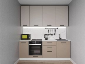 Кухонный гарнитур Каппучино 2200 h950 (Стол. 26мм) в Муравленко - muravlenko.ok-mebel.com | фото