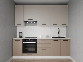 Кухонный гарнитур Каппучино 2400 h950 (Стол. 26мм) в Муравленко - muravlenko.ok-mebel.com | фото