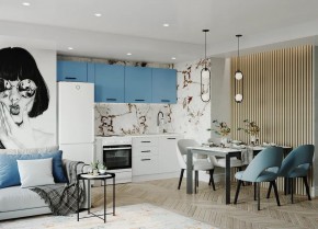 Кухонный гарнитур Капри 2550 (Стол. 26мм) в Муравленко - muravlenko.ok-mebel.com | фото