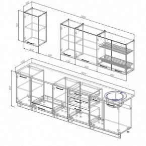 Кухонный гарнитур Лофт 2800 (Стол. 26мм) в Муравленко - muravlenko.ok-mebel.com | фото 2