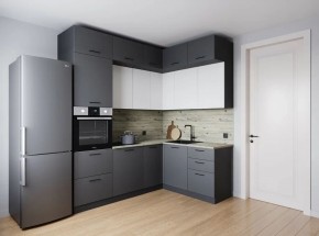 Кухонный гарнитур Меренга 2200*1700 (Стол. 38мм) в Муравленко - muravlenko.ok-mebel.com | фото