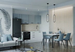 Кухонный гарнитур Ниагара 2550 (Стол. 38мм) в Муравленко - muravlenko.ok-mebel.com | фото