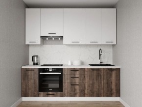 Кухонный гарнитур Старое Дерево 2400 h950 (Стол. 38мм) в Муравленко - muravlenko.ok-mebel.com | фото