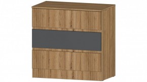ЛЕНОРА Комод 3 ящика (графит) в Муравленко - muravlenko.ok-mebel.com | фото