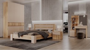 ЛЕНОРА Спальный гарнитур (модульный) кашемир в Муравленко - muravlenko.ok-mebel.com | фото