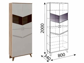 Лимба (гостиная) М02 Шкаф-витрина в Муравленко - muravlenko.ok-mebel.com | фото