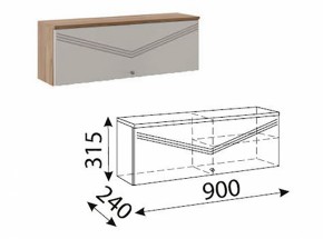 Лимба (гостиная) М10 Шкаф навесной малый в Муравленко - muravlenko.ok-mebel.com | фото