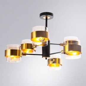 Люстра на штанге Arte Lamp Carlo A8205SP-6BK в Муравленко - muravlenko.ok-mebel.com | фото 2