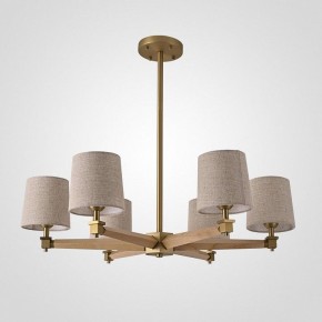 Люстра на штанге Imperiumloft Jorgenson Beige/Light wood STAVRA01 в Муравленко - muravlenko.ok-mebel.com | фото