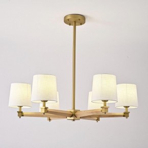 Люстра на штанге Imperiumloft Jorgenson White/Light wood STAVRA01 в Муравленко - muravlenko.ok-mebel.com | фото 2