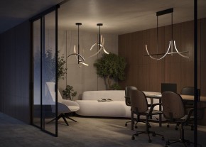 Люстра на штанге Maytoni Wabi MOD428PL-L27BK в Муравленко - muravlenko.ok-mebel.com | фото 6