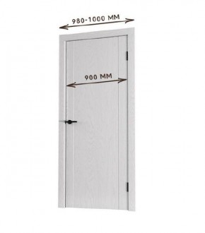 Межкомнатная дверь Bolivar Роялвуд белый (комплект) 900 в Муравленко - muravlenko.ok-mebel.com | фото