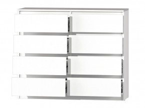 МС "Хилтон" Комод №3 1200 (8 ящ.) белый текстурный в Муравленко - muravlenko.ok-mebel.com | фото 3