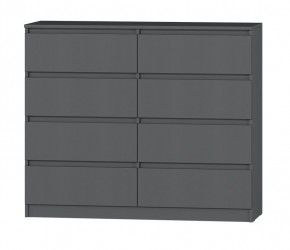 МС "Хилтон" Комод №3 1200 (8 ящ.) графит в Муравленко - muravlenko.ok-mebel.com | фото 2