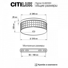 Накладной светильник Citilux Портал CL32413G1 в Муравленко - muravlenko.ok-mebel.com | фото 12
