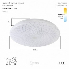 Накладной светильник Эра Slim SPB-6 Slim 3 12-4K в Муравленко - muravlenko.ok-mebel.com | фото 2