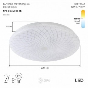 Накладной светильник Эра Slim SPB-6 Slim 3 24-4K в Муравленко - muravlenko.ok-mebel.com | фото 2
