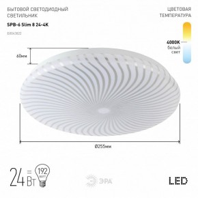 Накладной светильник Эра Slim SPB-6 Slim 8 24-4K в Муравленко - muravlenko.ok-mebel.com | фото 2