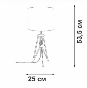 Настольная лампа декоративная Vitaluce V2834 V2834-1/1L в Муравленко - muravlenko.ok-mebel.com | фото 2