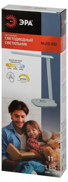 Настольная лампа офисная Эра  NLED-502-11W-W в Муравленко - muravlenko.ok-mebel.com | фото 6